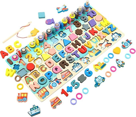 2-in-1 Montessori Toy
Preschool Educational Toy
Toddlers (Ages focus)
Kids Ages 1 2 3 4 5 (Specific age targeting)
STEM Learning
Fine Motor Skills
Cognitive Development
Shape Sorting
Color Recognition
Wooden Toy / High-Quality Wood
Magnetic Fishing Game
Perfect Gift
Activity Toy