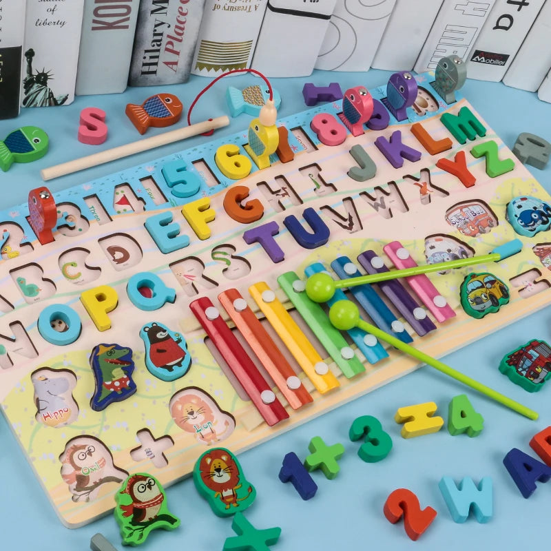 2-in-1 Montessori Toy
Preschool Educational Toy
Toddlers (Ages focus)
Kids Ages 1 2 3 4 5 (Specific age targeting)
STEM Learning
Fine Motor Skills
Cognitive Development
Shape Sorting
Color Recognition
Wooden Toy / High-Quality Wood
Magnetic Fishing Game
Perfect Gift
Activity Toy