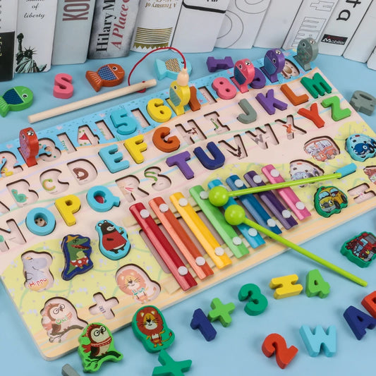 2-in-1 Montessori Toy
Preschool Educational Toy
Toddlers (Ages focus)
Kids Ages 1 2 3 4 5 (Specific age targeting)
STEM Learning
Fine Motor Skills
Cognitive Development
Shape Sorting
Color Recognition
Wooden Toy / High-Quality Wood
Magnetic Fishing Game
Perfect Gift
Activity Toy