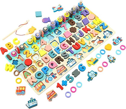 2-in-1 Montessori Toy

Preschool Educational Toy

Toddlers (Ages focus)

Kids Ages 1 2 3 4 5 (Specific age targeting)

STEM Learning

Fine Motor Skills

Cognitive Development

Shape Sorting

Color Recognition

Wooden Toy / High-Quality Wood

Magnetic Fishing Game

Perfect Gift

Activity Toy