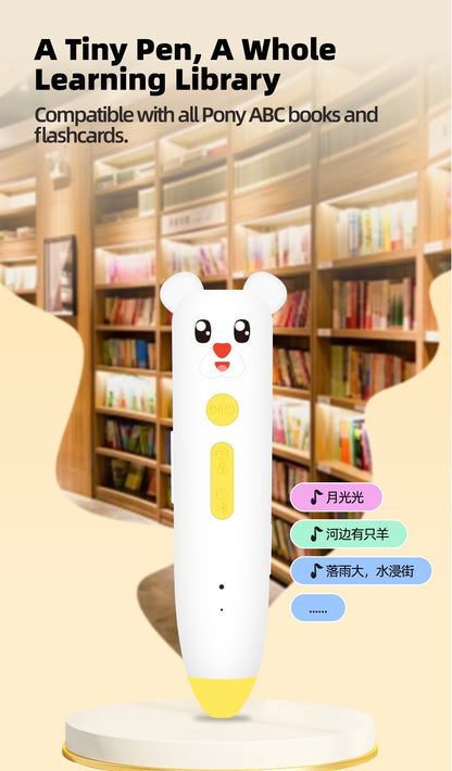 Cantonese Trilingual Talking Pen | PONY ABC English Mandarin | Educational Gift 3+
