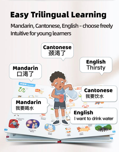 Cantonese Trilingual Talking Pen | PONY ABC English Mandarin | Educational Gift 3+